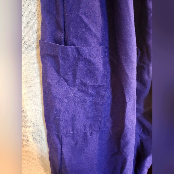 EUC grape purple cotton blend scrubs pants with elastic drawstring waist size 3X - Picture 6 of 6